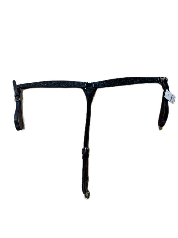 Billy Cook Dark Chocolate Tooled Breast Collar 12935