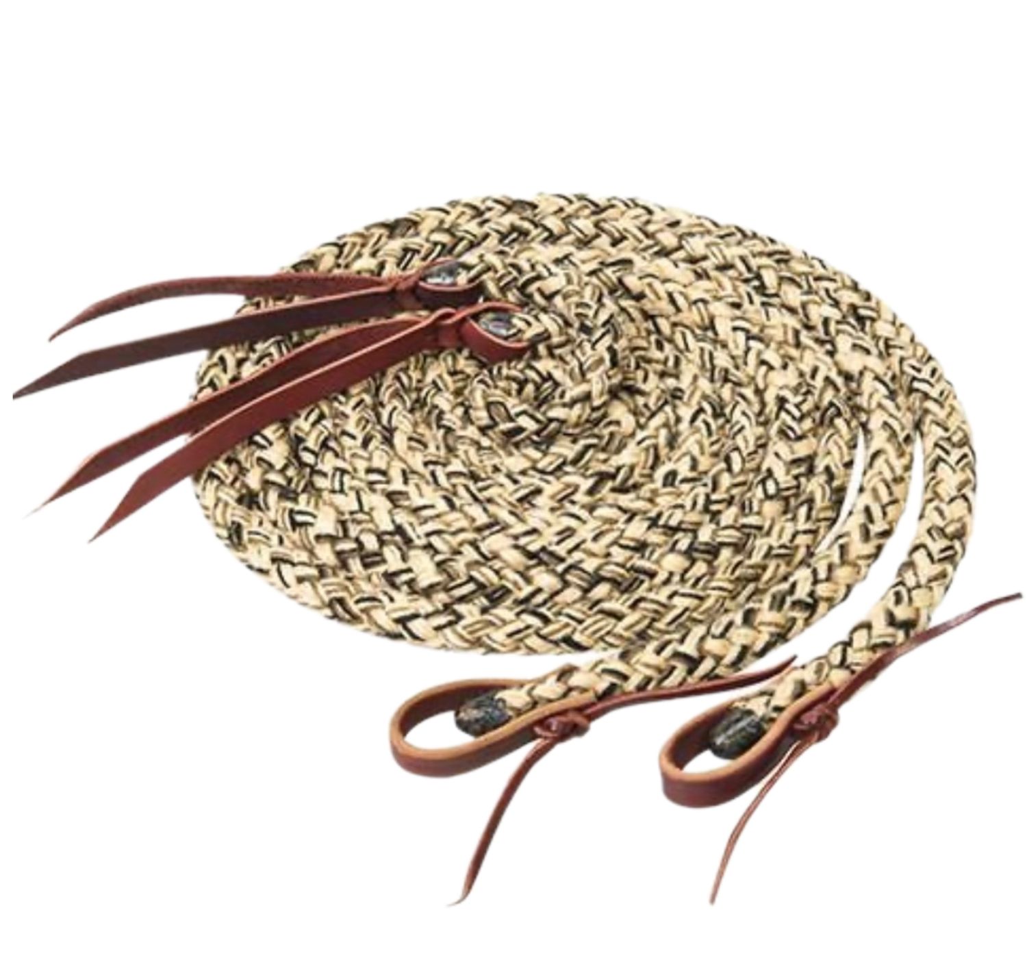 Weaver Braided Split Rein, name: Tan 35-5310-W29