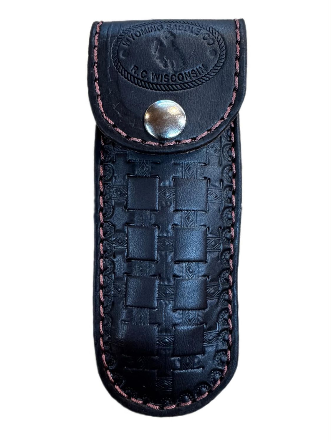 Wyoming Saddle Company Hand Made Tooled Knife Sheath