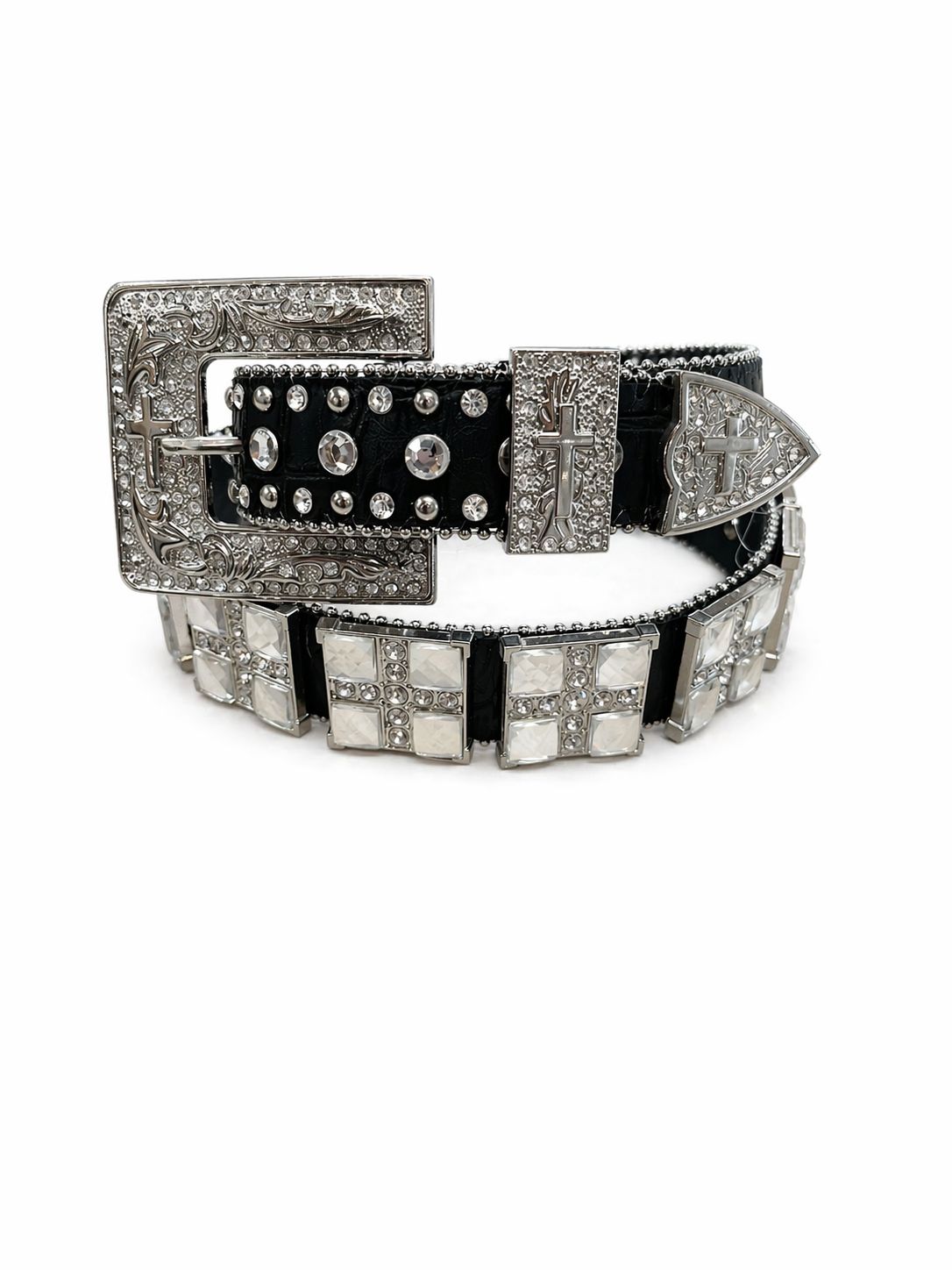 Blazin Roxx Black Bling Belt Large N3518401