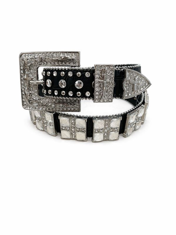 Blazin Roxx Black Bling Belt Large N3518401