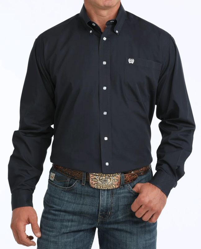 Cinch Men's Soild Classic Fit Button-Down Western Shirt MTW1104667