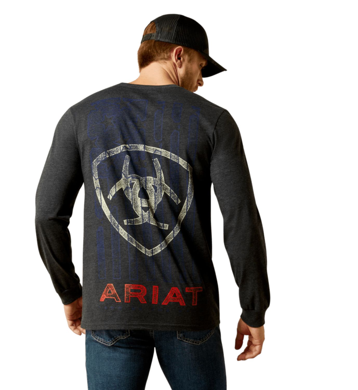 Ariat Stamped Freedom Classic Fit Long Sleeve T-Shirt 10062428 Ariat Stamped Freedom Classic Fit Long Sleeve T-Shirt 10062428, Womens Shirts: S