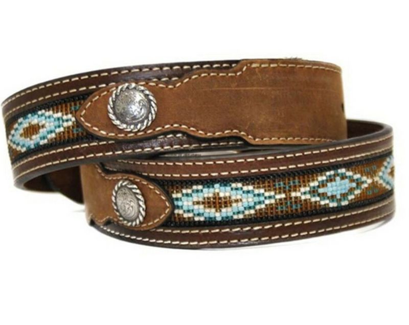 Nacona Mens Beaded Belt N2413644