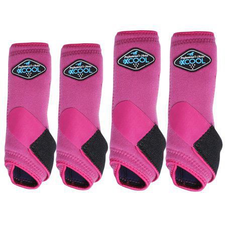 Professionals Choice 2Xcool Horse Sports Boots 4 Pack Medium Raspberry