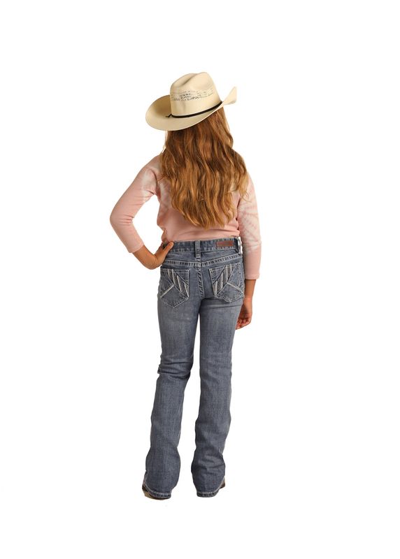Rock & Roll Girls Boot Cut Jeans G5-3711