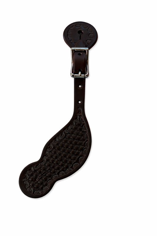 Wyoming Saddle Company Tooled Spur Straps