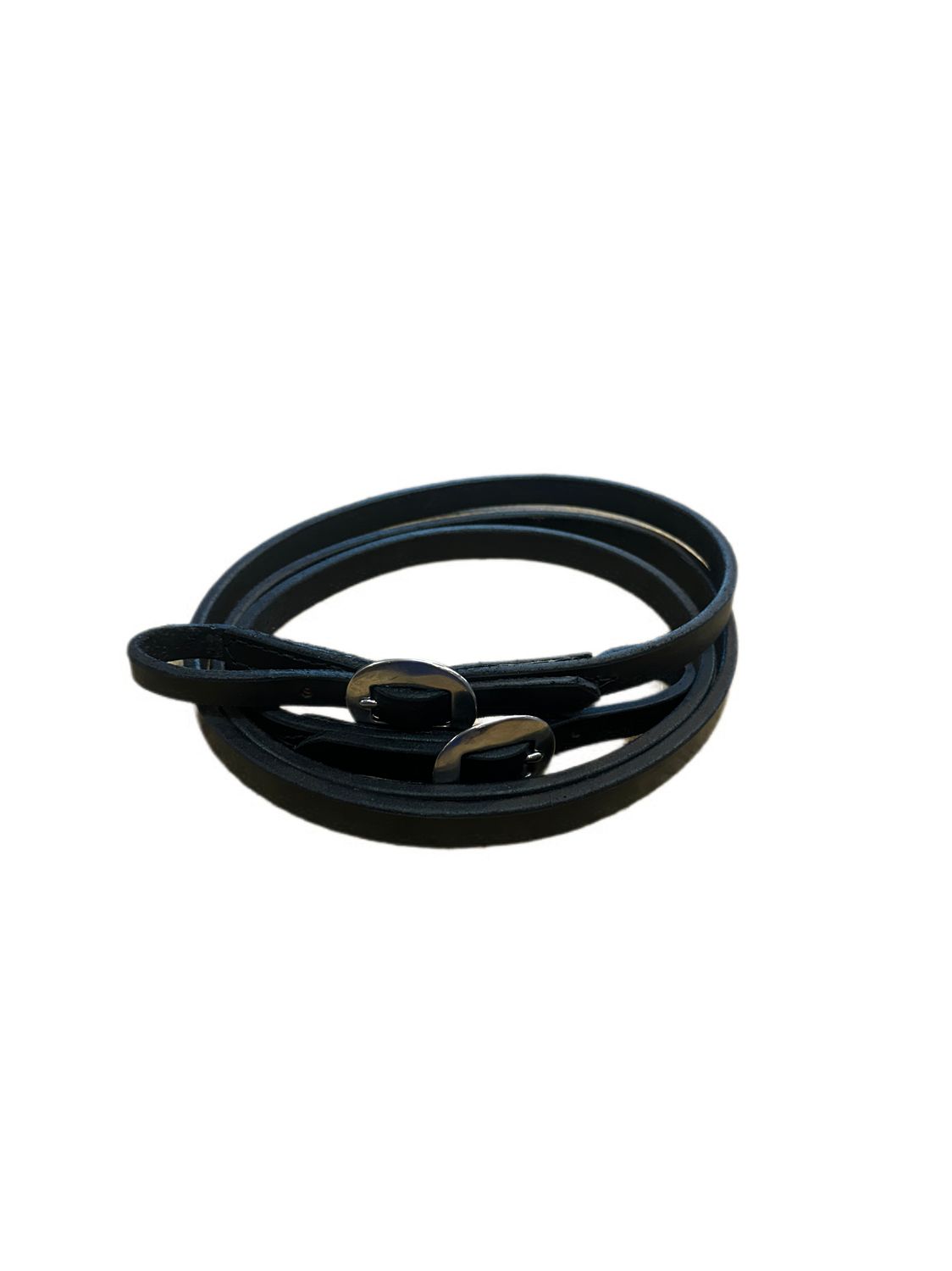 Wyoming Saddle Company 5/8 Black Roper Reins W/Buckle