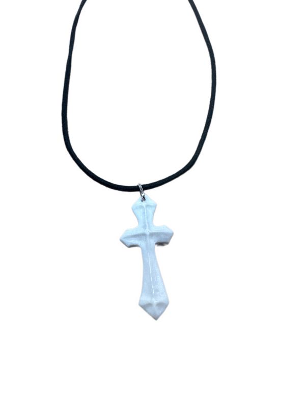 Antler Hand Carved Cross 02252023