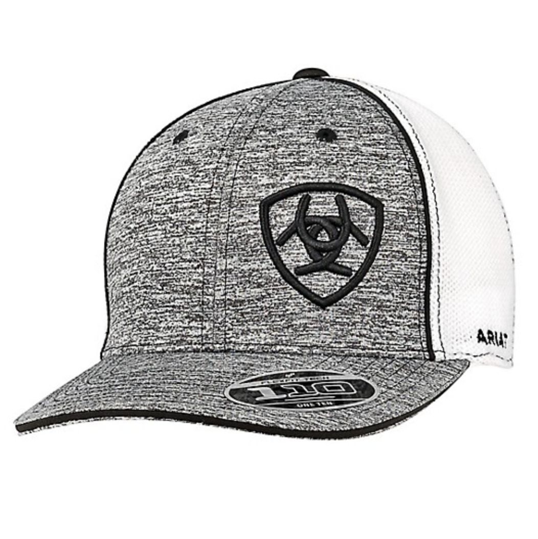 Ariat Youth SB Heather Offset Large Logo Black