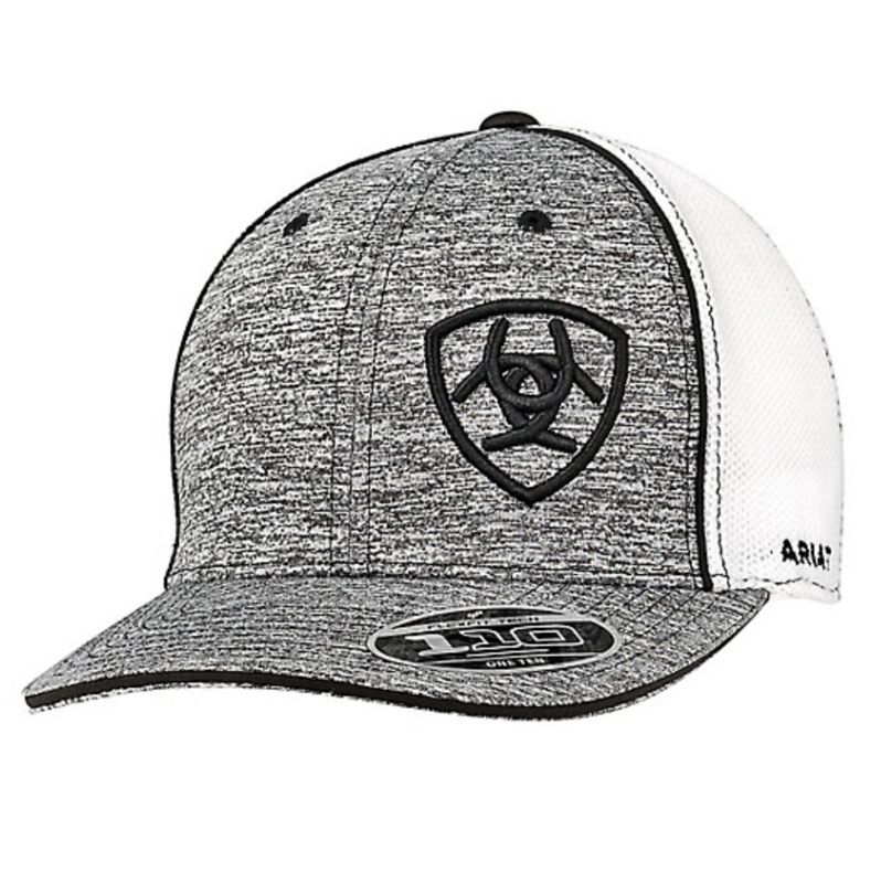 Ariat Youth SB Heather Offset Large Logo Black