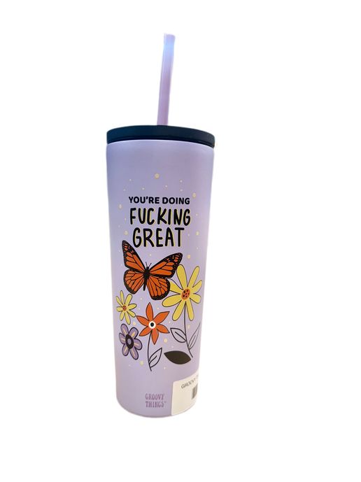 Groovy Things Adult Violet Medium Tumbler