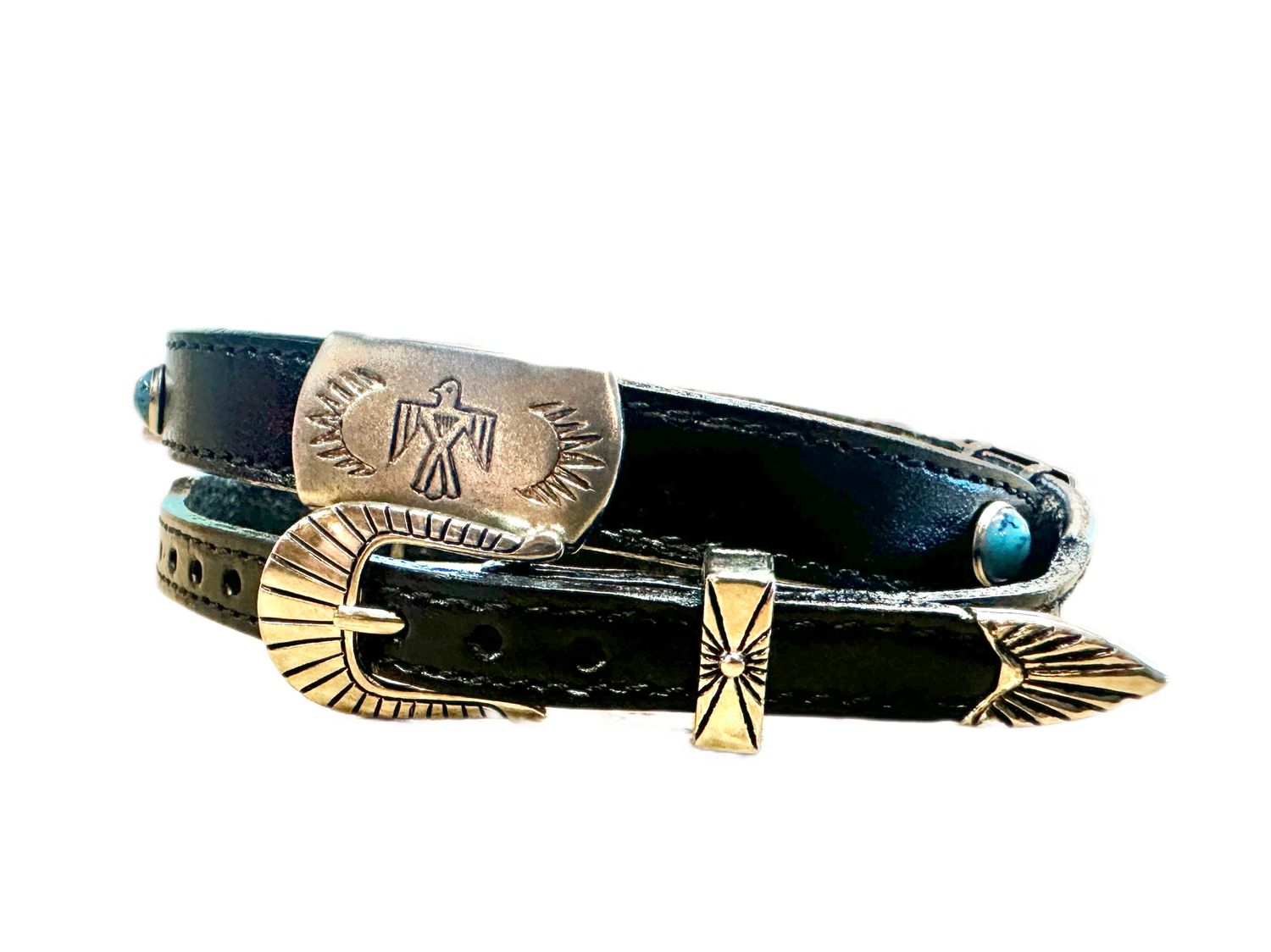 Austin Accent Leather  W/Concho Hatband LC-94-3