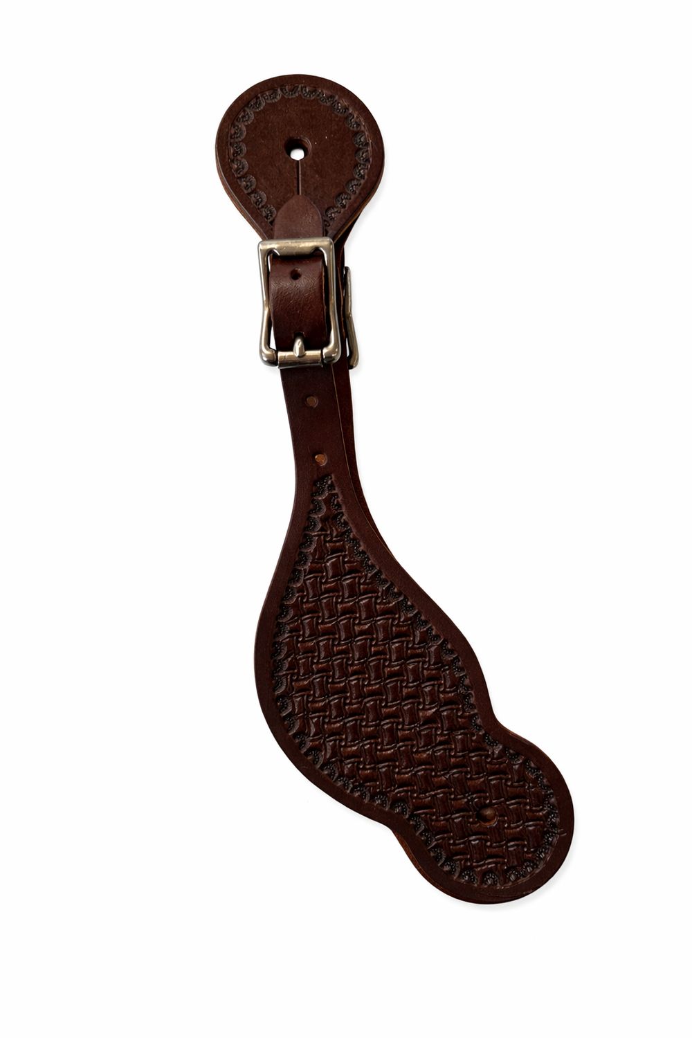 Wyoming Saddle Company Tooled Spur Straps