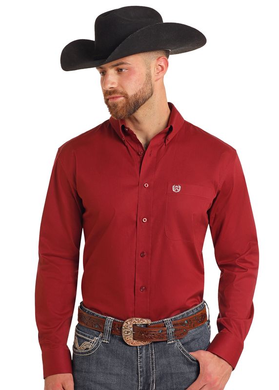 Rock & Roll Mens Long Sleeve Button Up