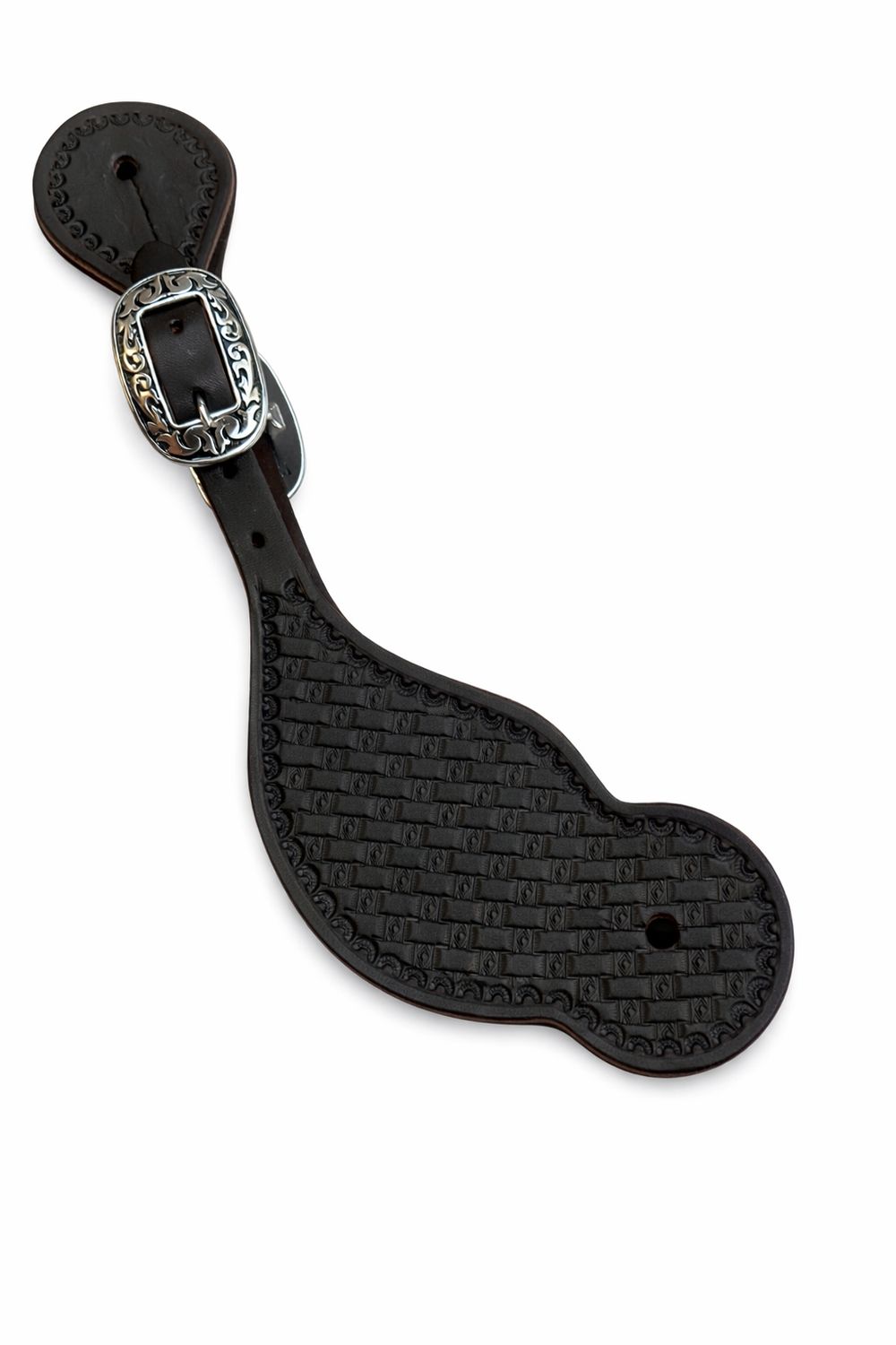 Wyoming Saddle Company Tooled Spur Straps