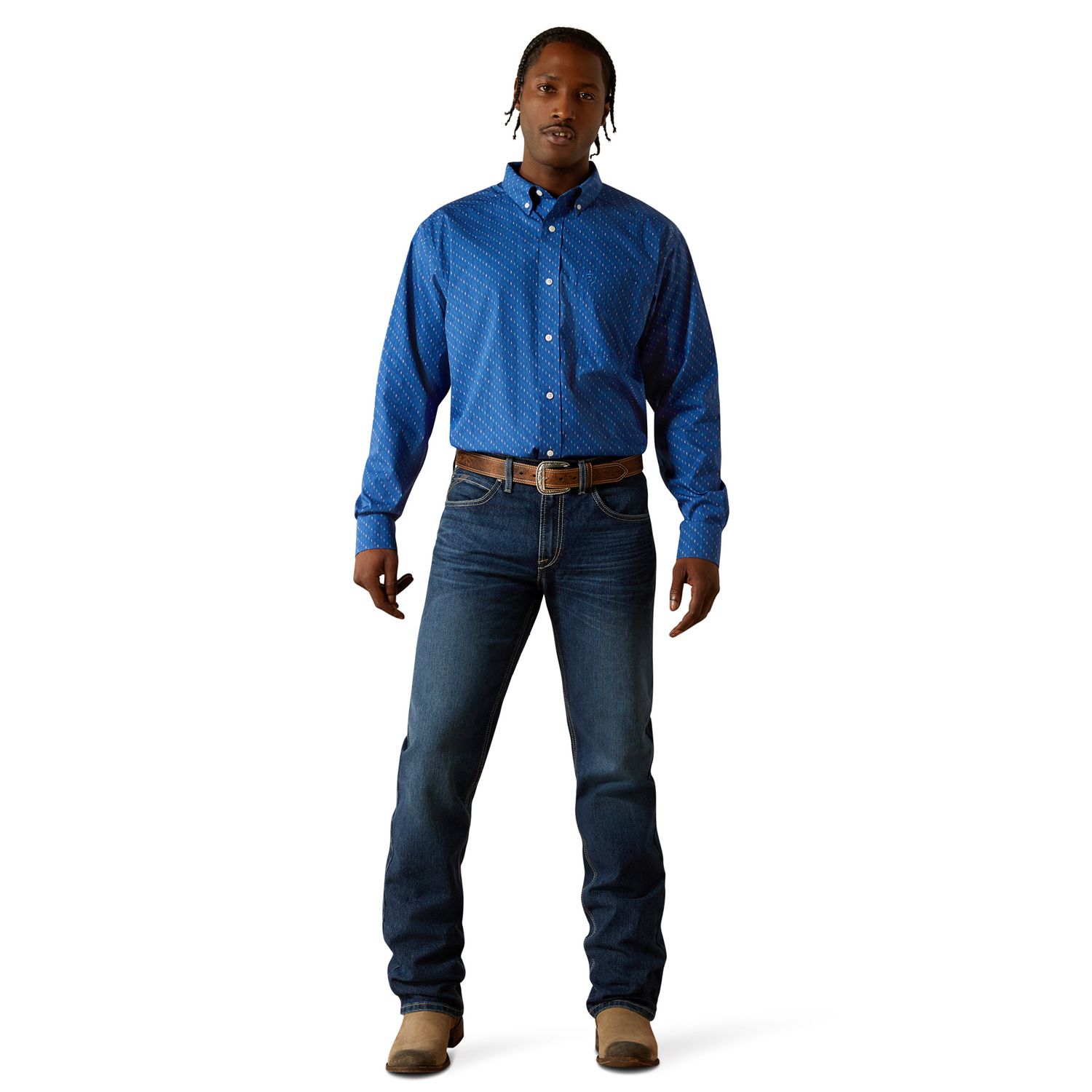 Ariat Mens  Wrinkle Free Chase Classic Fit Shirt 10062229, XS-5X: S