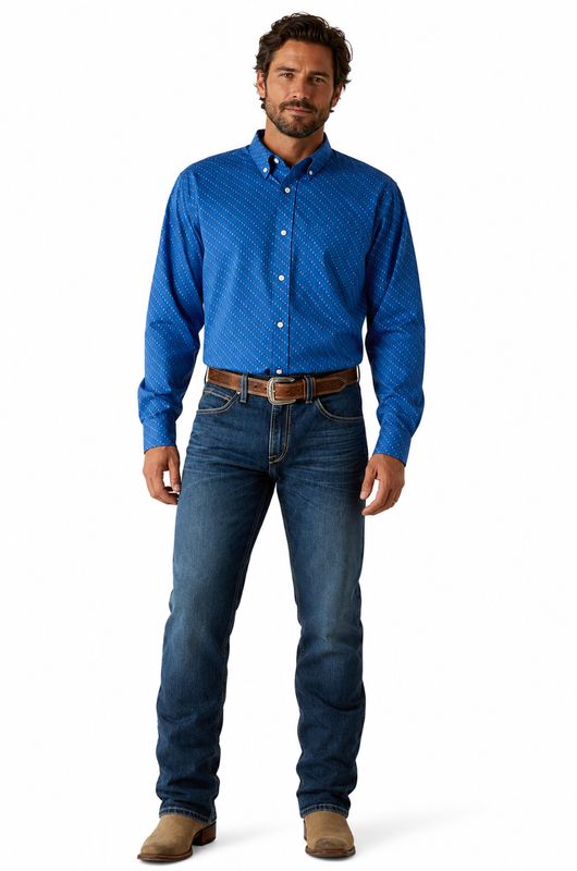 Ariat Mens  Wrinkle Free Chase Classic Fit Shirt 10062229