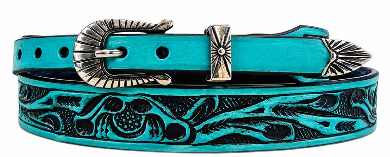 Austin Accent Leather Stamped Hatband HB72