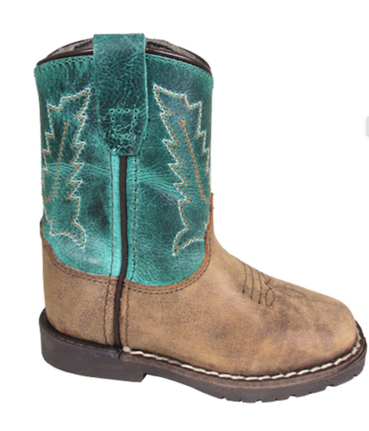 Smoky Mountain Autry Toddler Broad Square Toe Western Boots  3056, Boots - Kids: 3 T