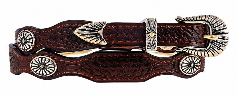 Austin Accent Leather  Scalloped Hatband LC-33