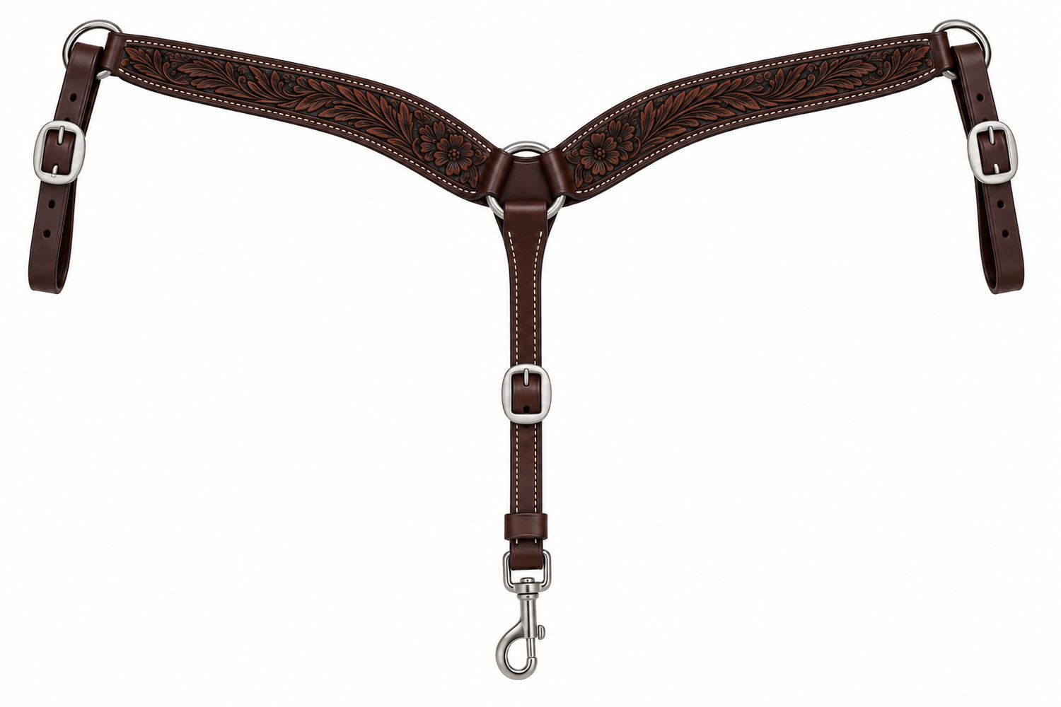Jeff Smith Dark Oil Floral Breast Collar Jeff Smith Dark Oil Floral Breast Collar