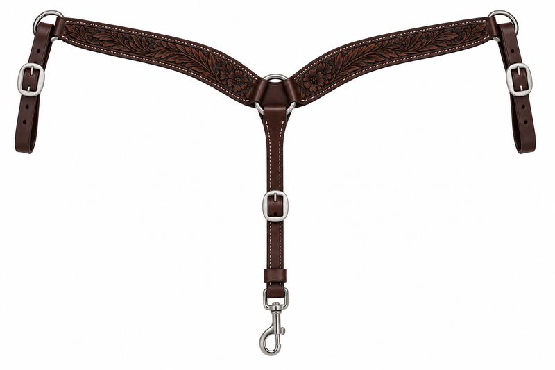 Jeff Smith Dark Oil Floral Breast Collar