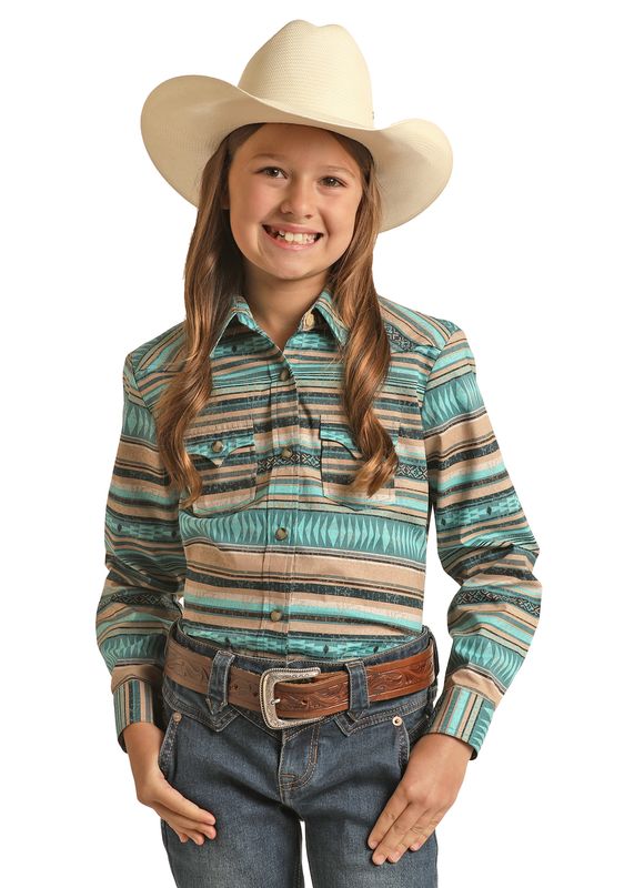Rock & Roll Girls Striped Snap RRGSOSR0PZ