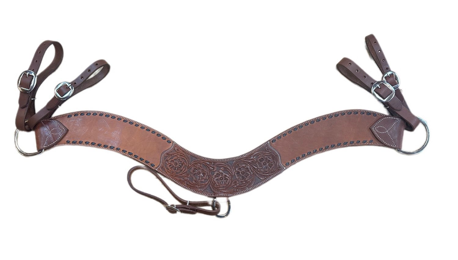 Buckstitch Tooled Tripping Collar USA Made