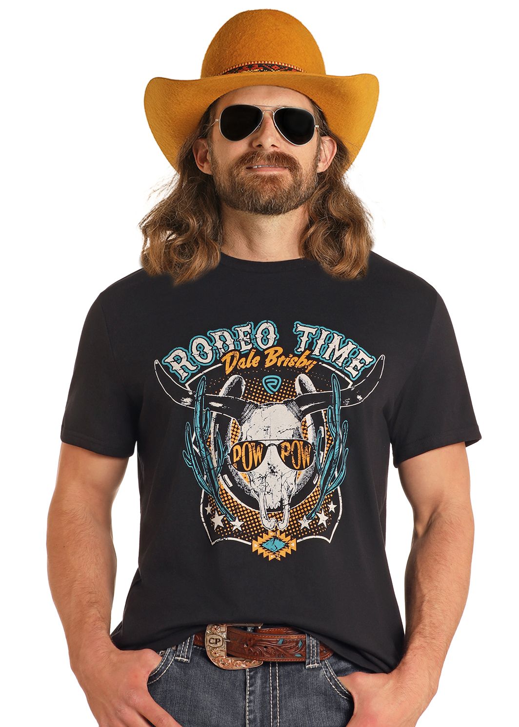 Rock & Roll Dale Graphic Skull T-Shirt BU21T05611, XS-5X: S