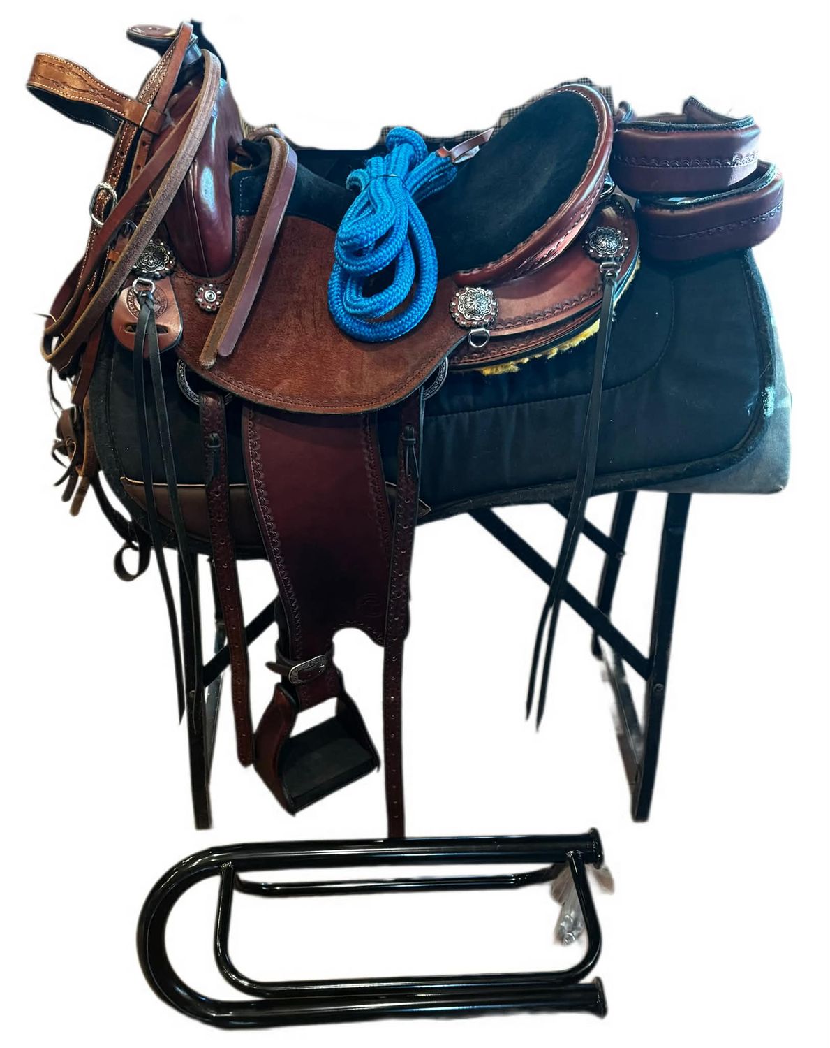 Used Allegany Western Trail Saddle 16" 6 3/4" FQHB Consignment