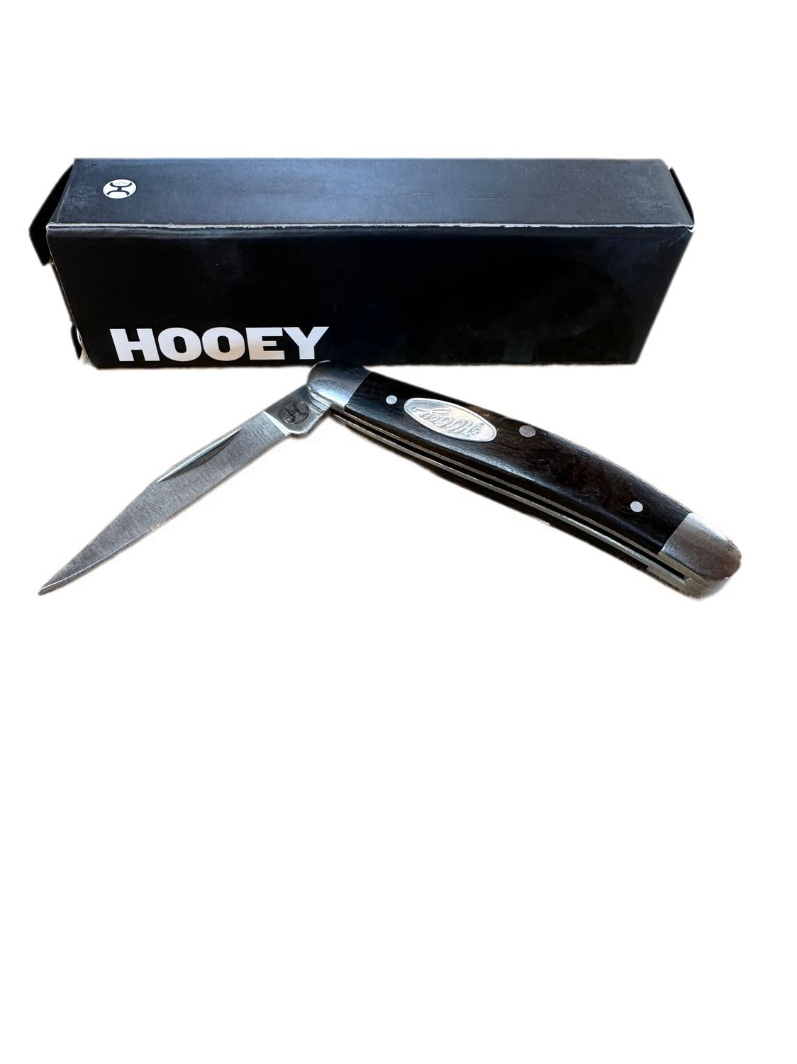 Hooey Ebony Spitjoint Pocket Knife