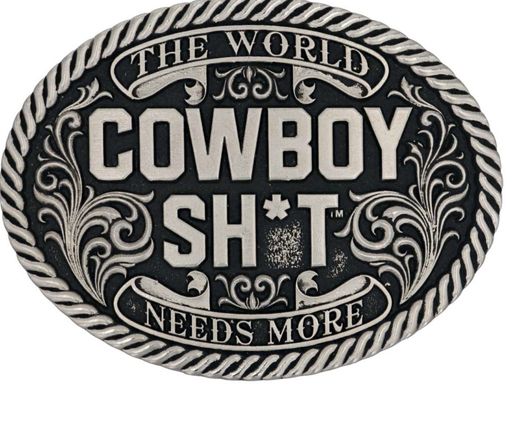 Montana Silver Cowboy Shit Attitude Buckle A890CST