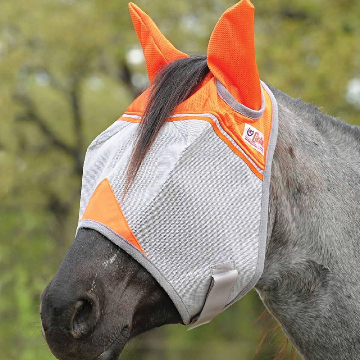 Crusader Fly Mask, Standard with Ears CFMWBSE-ORA, Fly Mask: Cob/Arab