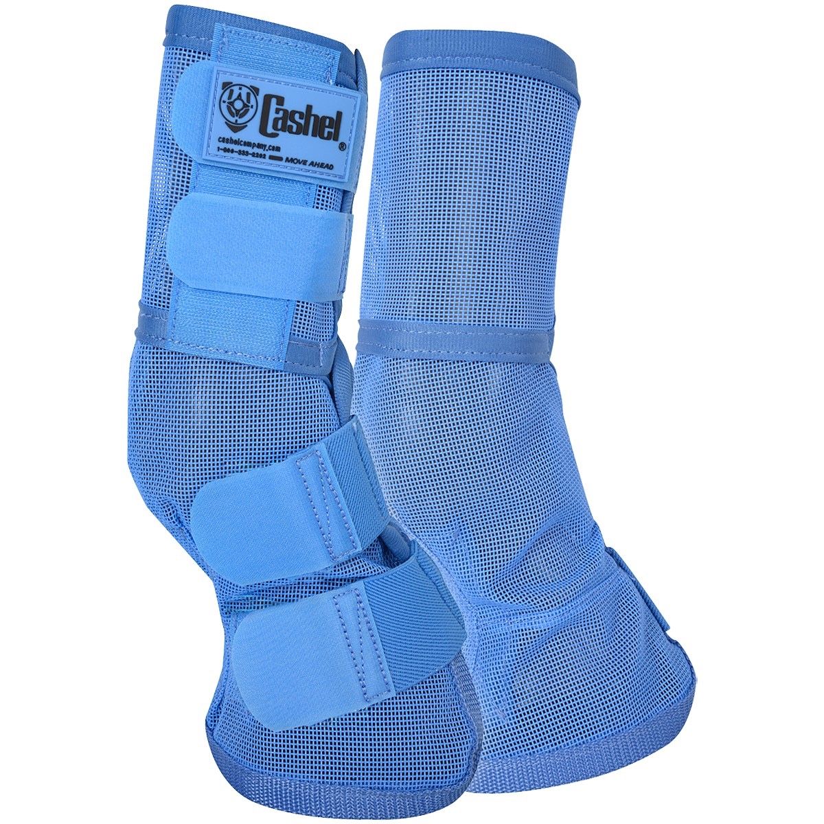 Crusader Leg Guards, Contoured Blue   LG3, Fly Boots: Arabian/Small Horse
