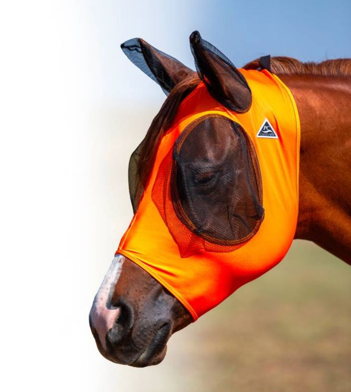 Professional Choice Comfort Fit Fly Mask Orange