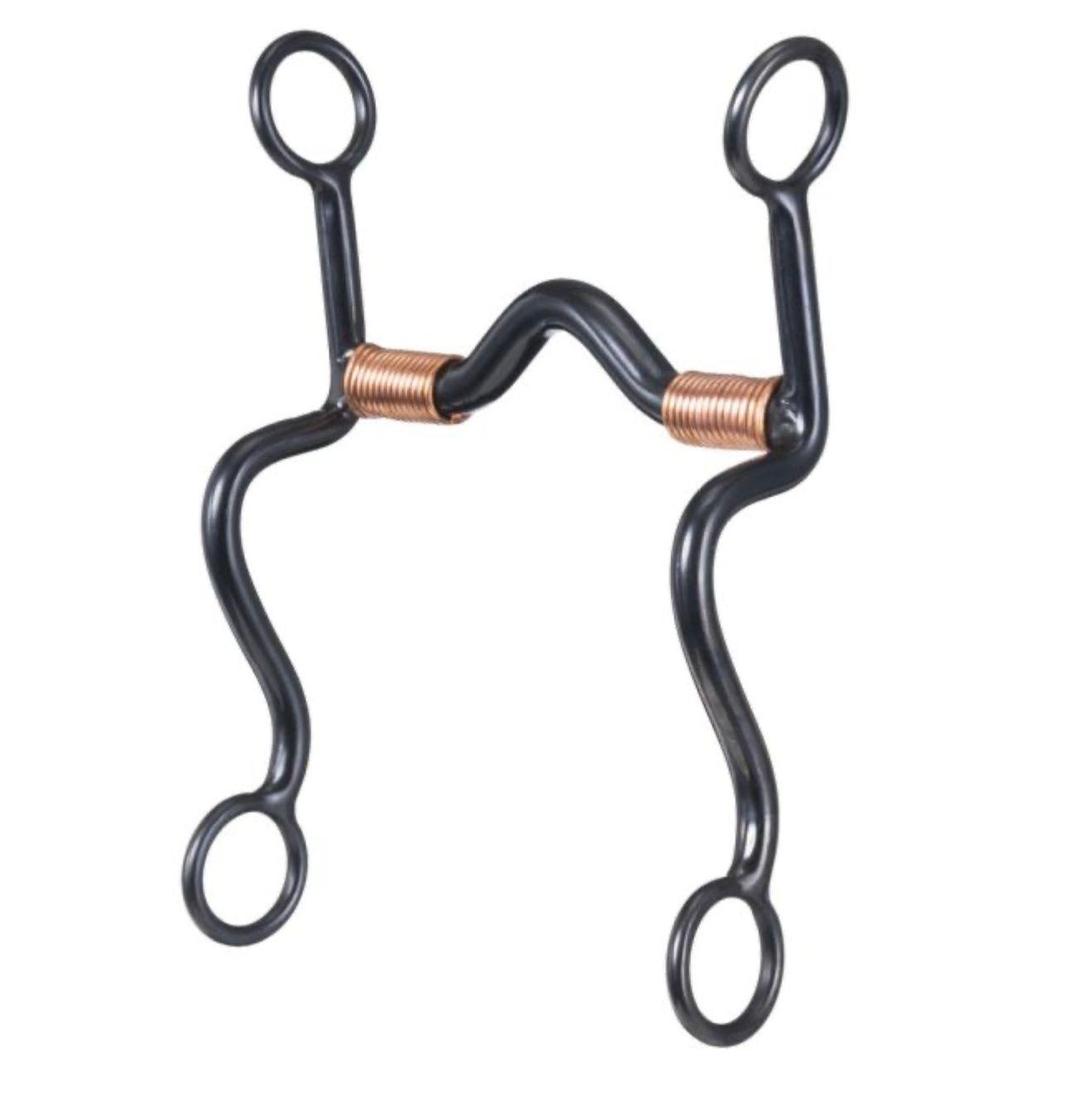 Tough 1 Black Steel S Shank with Low Port Curb 245104-0-0 Tough 1 Black Steel S Shank with Low Port Curb 245104-0-0