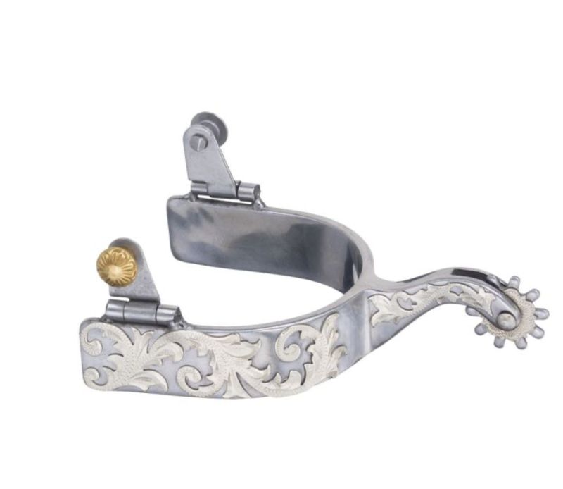 Tough 1 Sweet Iron Silver Leaf Spurs  78-9656-0-0