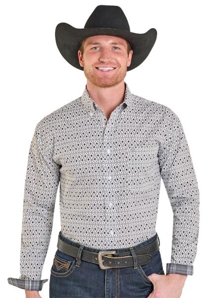 Panhandle Slim  Mens Long Sleeve Plaid Button Up RMB2S07584