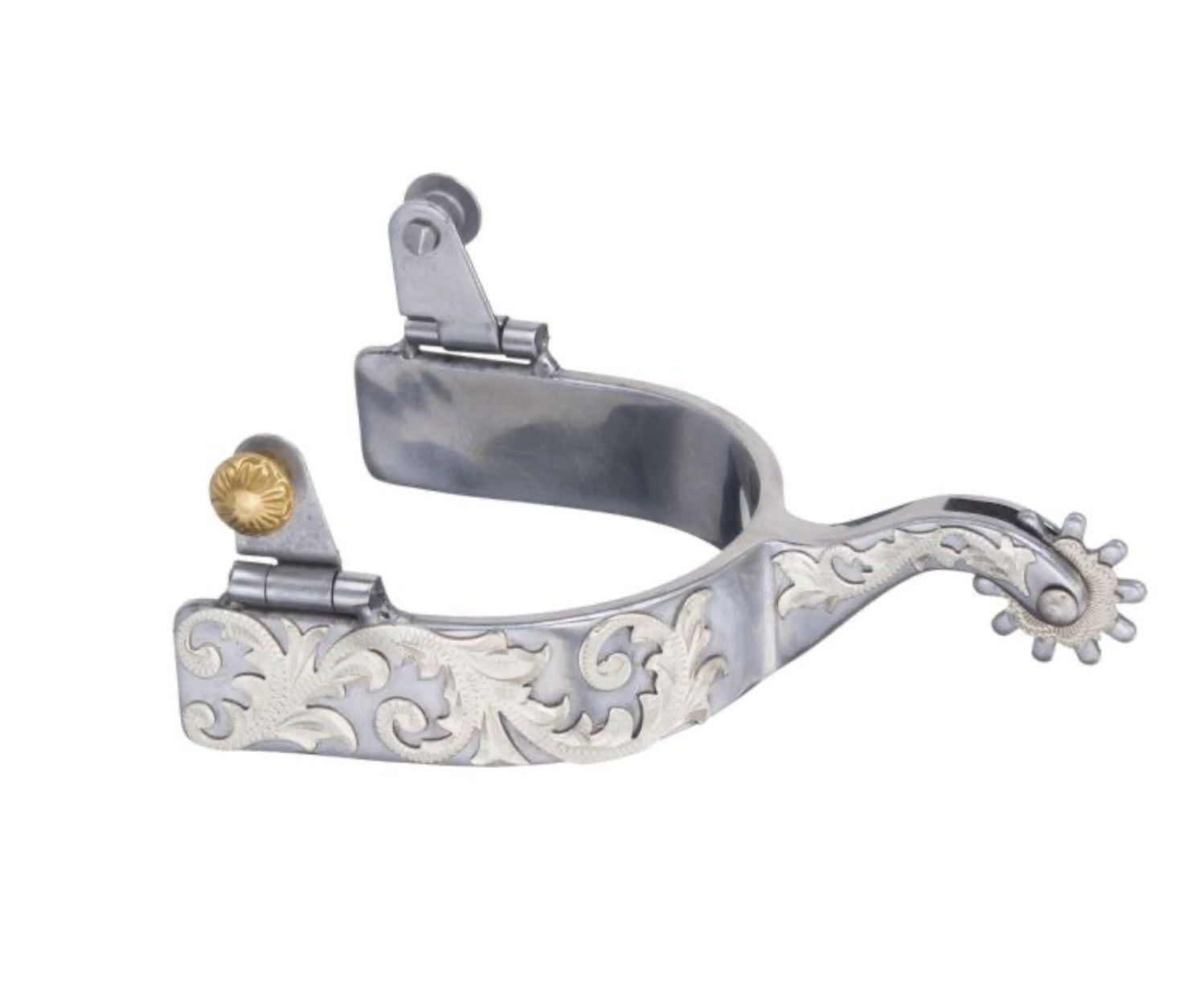 Tough1 Sweet Iron Silver Leaf Spurs 78-9656-0-0 Tough1 Sweet Iron Silver Leaf Spurs 78-9656-0-0