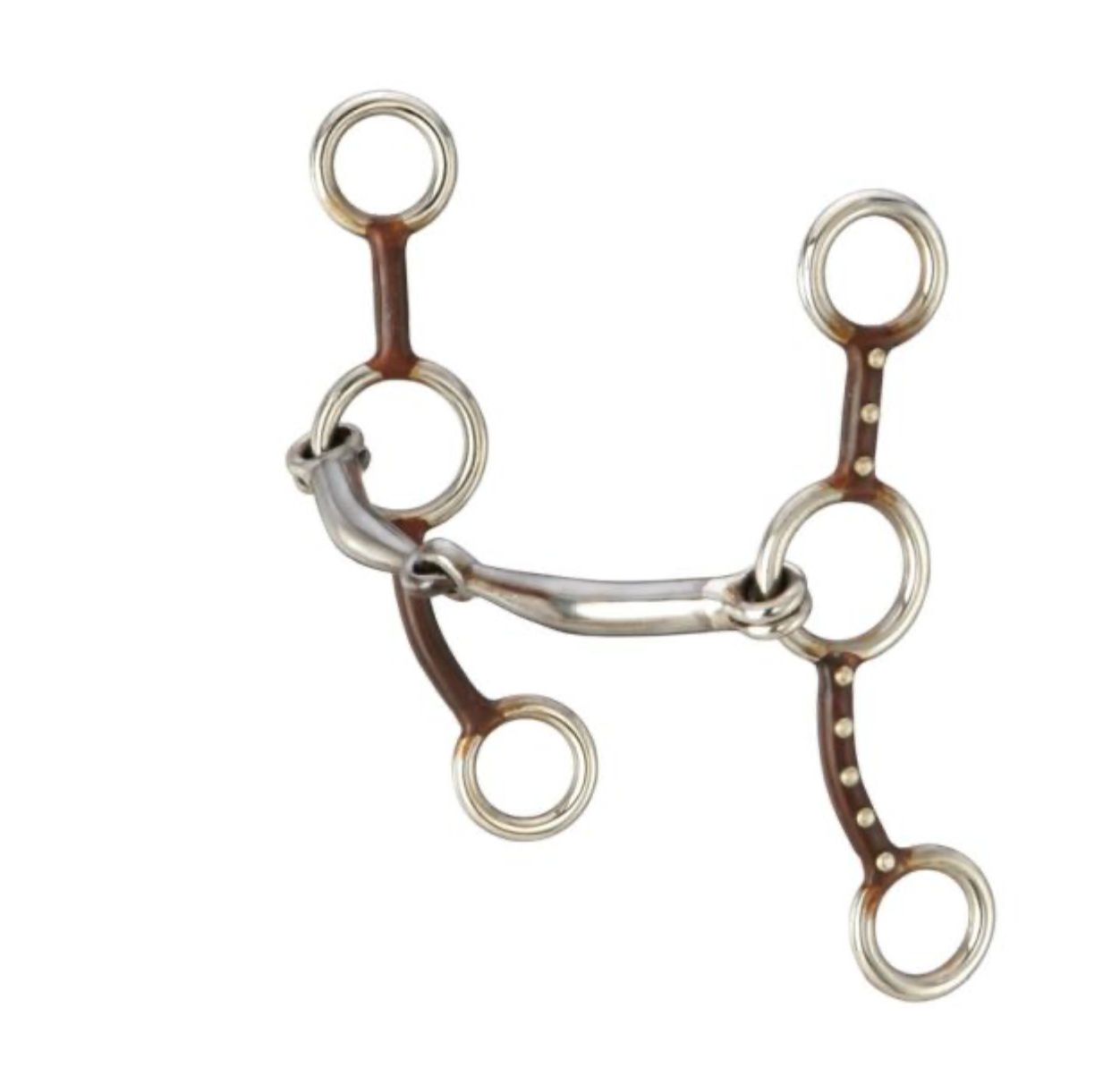 Tough 1 Antique Brown Jr. Cowhorse Snaffle 25194-0-0 Tough 1 Antique Brown Jr. Cowhorse Snaffle 25194-0-0