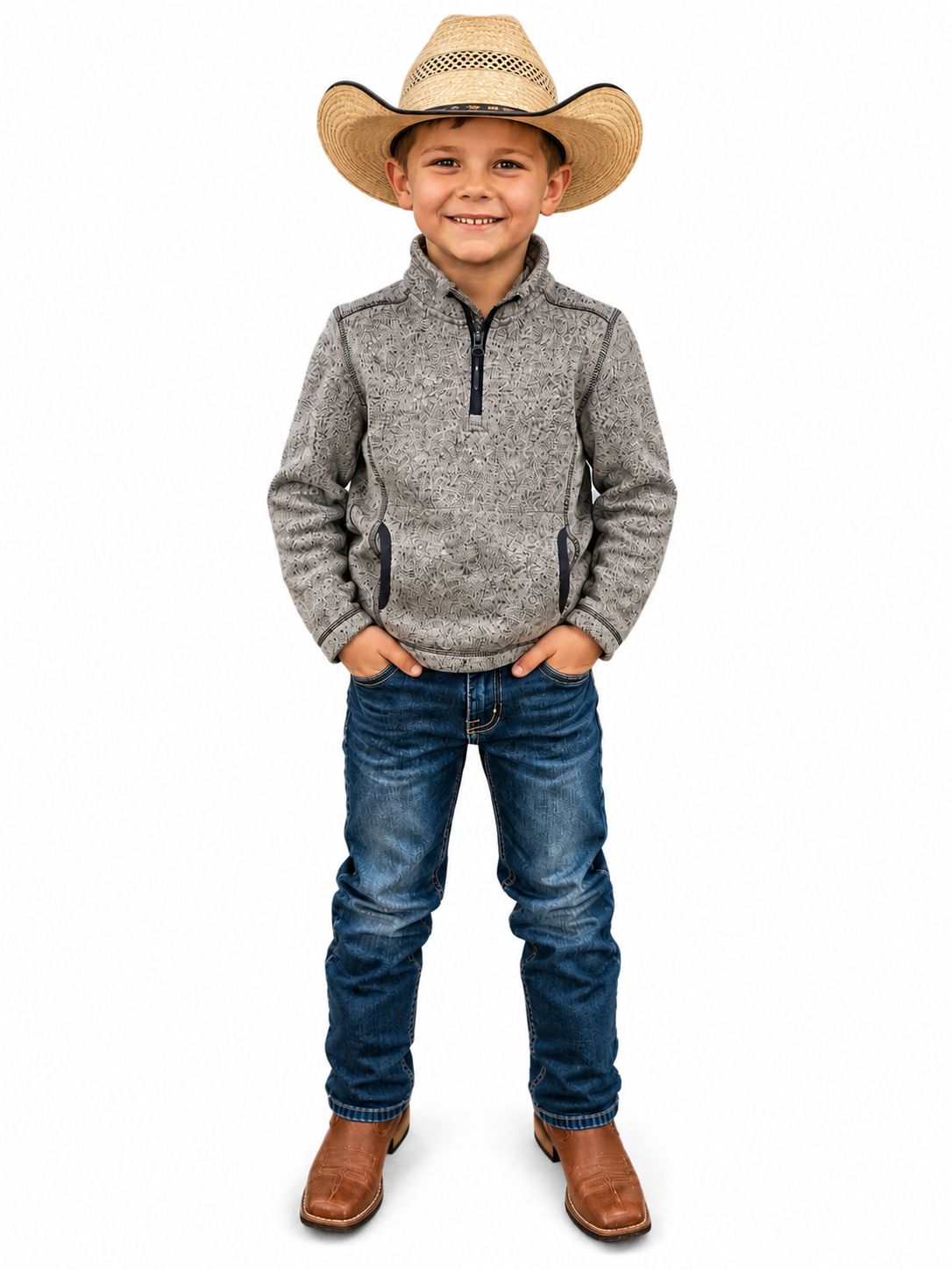 Rock & Roll Melange Henley Pullover, Shirts - Kids: X Small