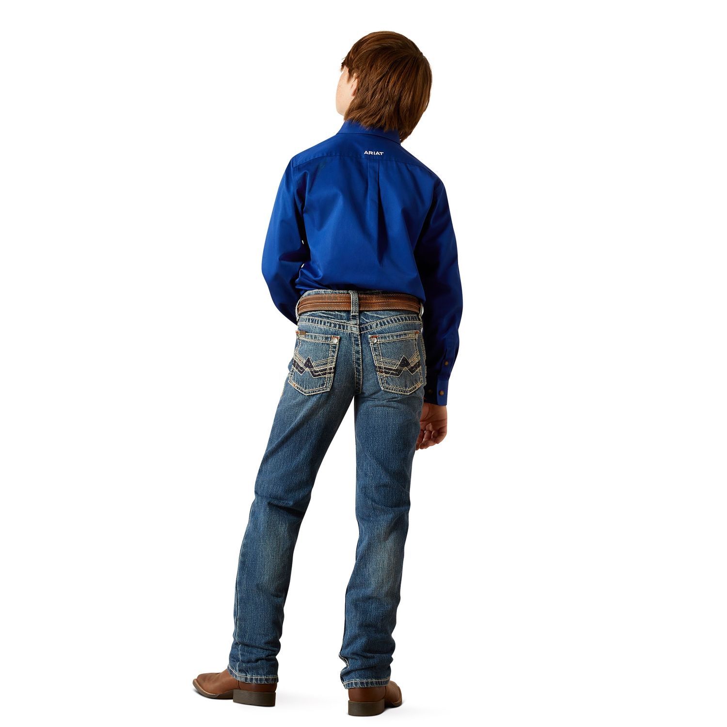 Ariat Boys B5 Slim Charger Stackable Straight Leg Jean, Boys Jeans SRH: 7S