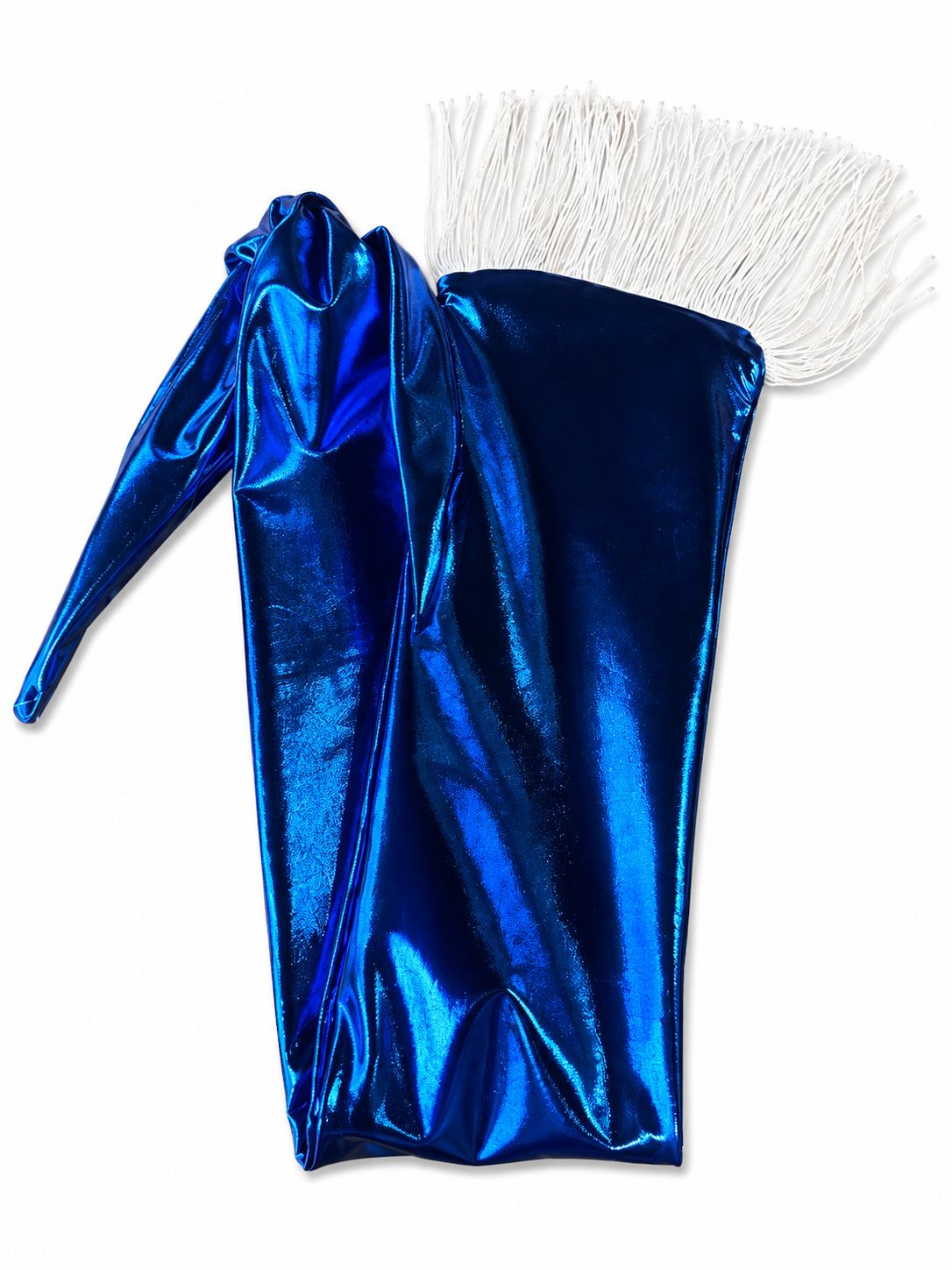 LP Plain With Fringe Tail Bags, Plain Fringe Tail Bags: Blue White Fringe