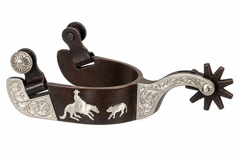 Tough1 Cutting Horse Overlay Spurs 78-1901-0-0