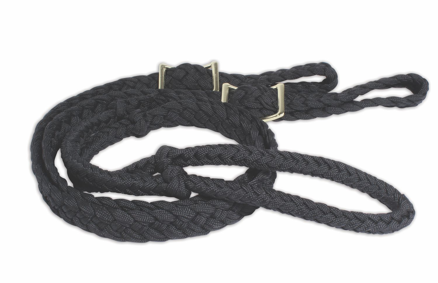 Professional Choice Black Braided Barrel Reins 7400
