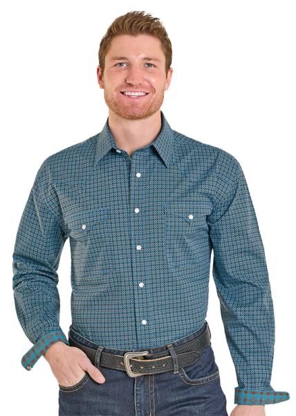 Panhandle Slim Mens Long Sleeve Snap RMN2S07592, XS-5X: S