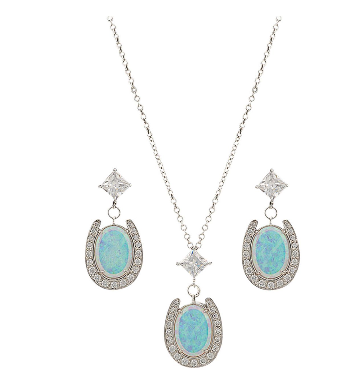 Montana Silver River Lights Pond of Luck in the Evening Sky Jewelry Set Montana Silver River Lights Pond of Luck in the Evening Sky Jewelry Set