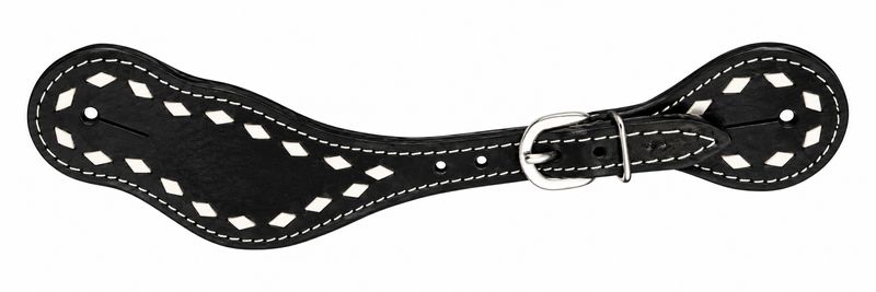 King Series Stratford Black Spur Strap  78-2005-2-0