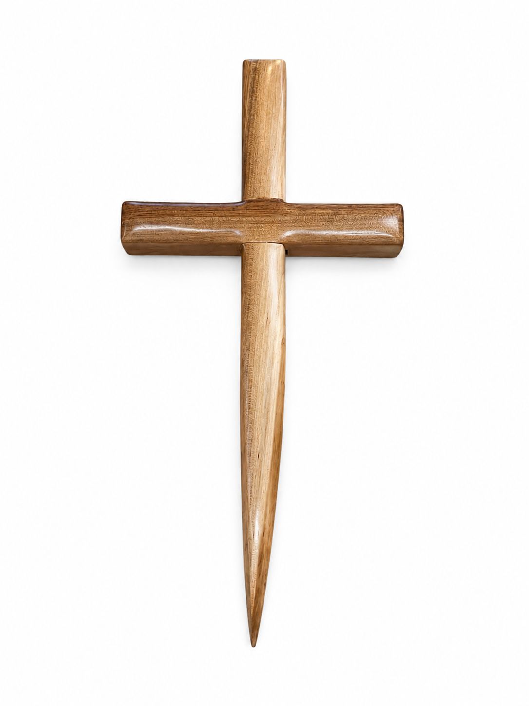 Darin's Handcrafted Walnut Wood Cross 16 Darin's Handcrafted Walnut Wood Cross 16"